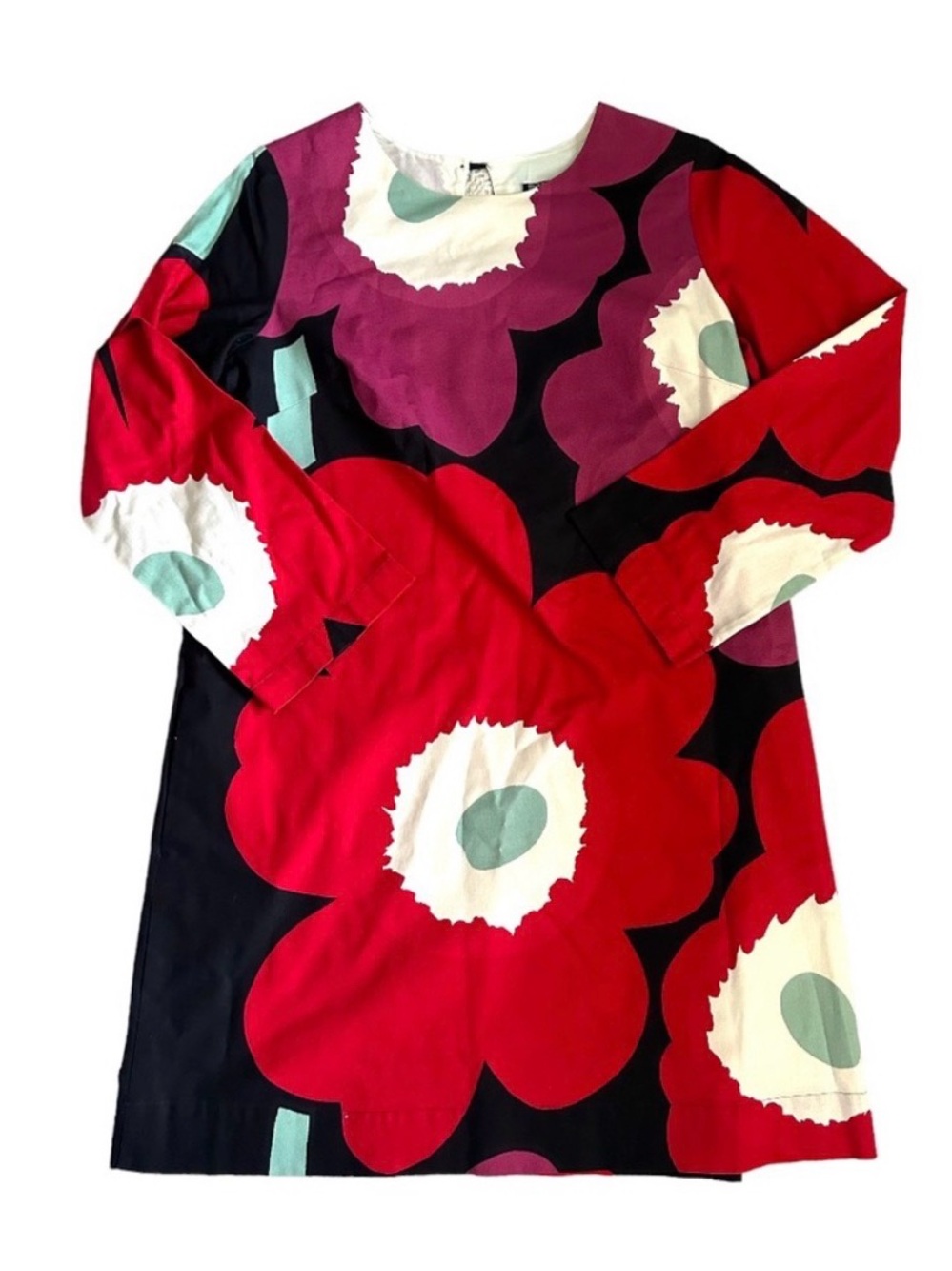 Marimekko Chary Westberg Floral Print Shift Dress Sz 38